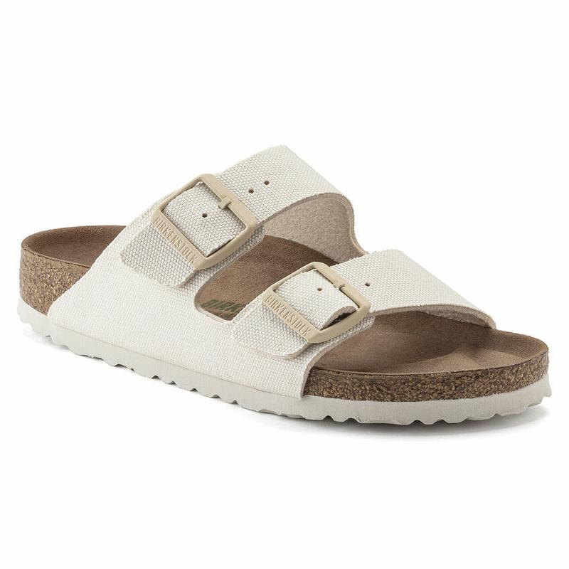 Arizona Birkenstock Vegan Micro Fiber Damske Biele | SK 5ILH